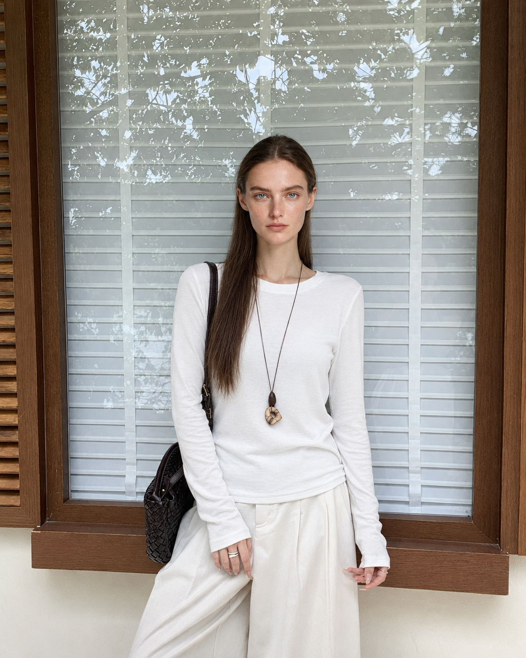Almorie Contour Long-Sleeve Tee - White - view 4 of 5